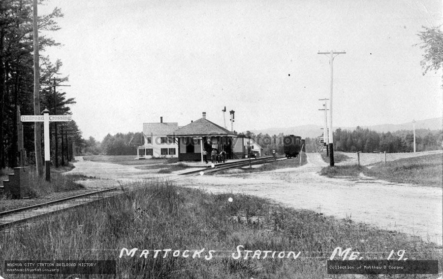 Postcard: Mattocks Station, Maine